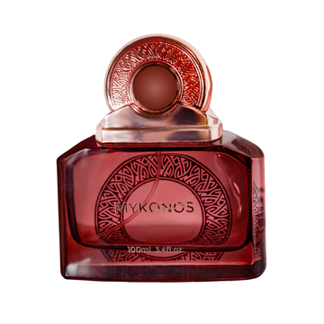MYKONOS Affair perfume bottle – floral gourmand fragrance for women, UAE