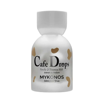 MYKONOS Cafe Drops perfume bottle – coffee gourmand fragrance, UAE