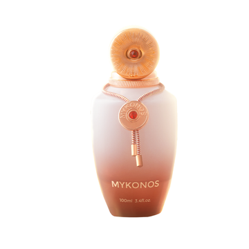 MYKONOS Satin Blanc perfume bottle – fresh aquatic floral fragrance, UAE