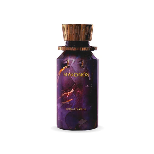 MYKONOS Dark Secret perfume bottle – sweet spicy amber fragrance, UAE