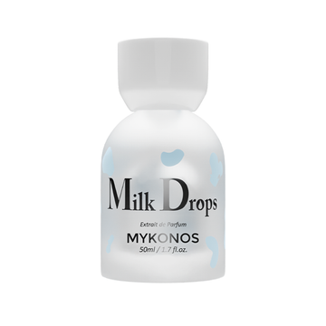 MYKONOS Milk Drops perfume bottle – creamy musk fragrance, UAE
