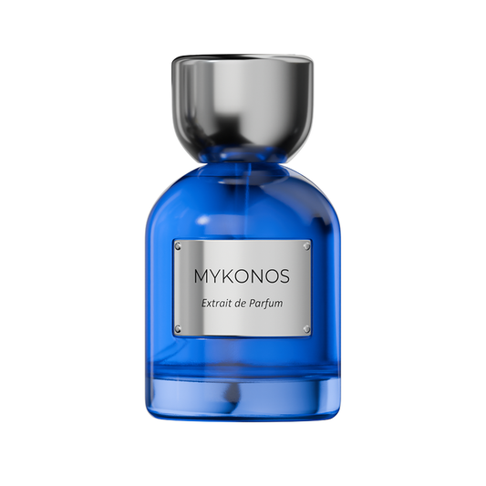 MYKONOS California Blue perfume bottle – fresh aquatic fragrance, UAE
