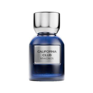 MYKONOS California Club perfume bottle – woody floral fragrance for men, UAE