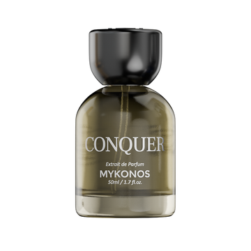 MYKONOS Conquer perfume bottle – fresh amber fragrance for men, UAE